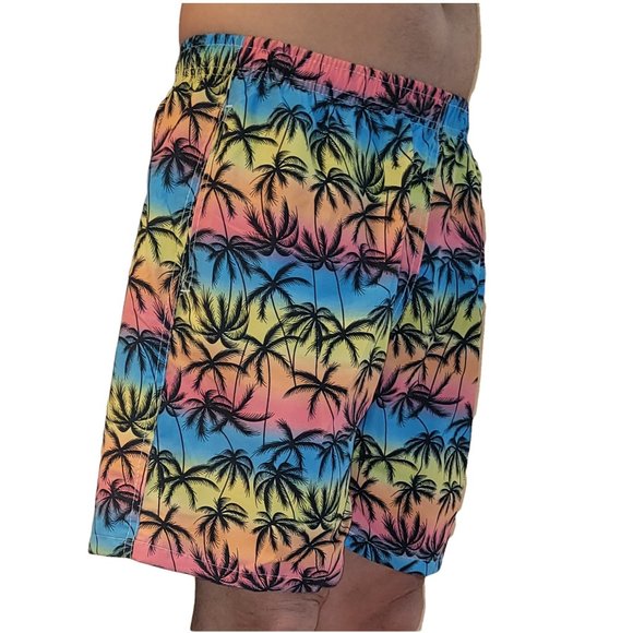 Men's Swimming Trunks, Palms - Picture 2 of 4